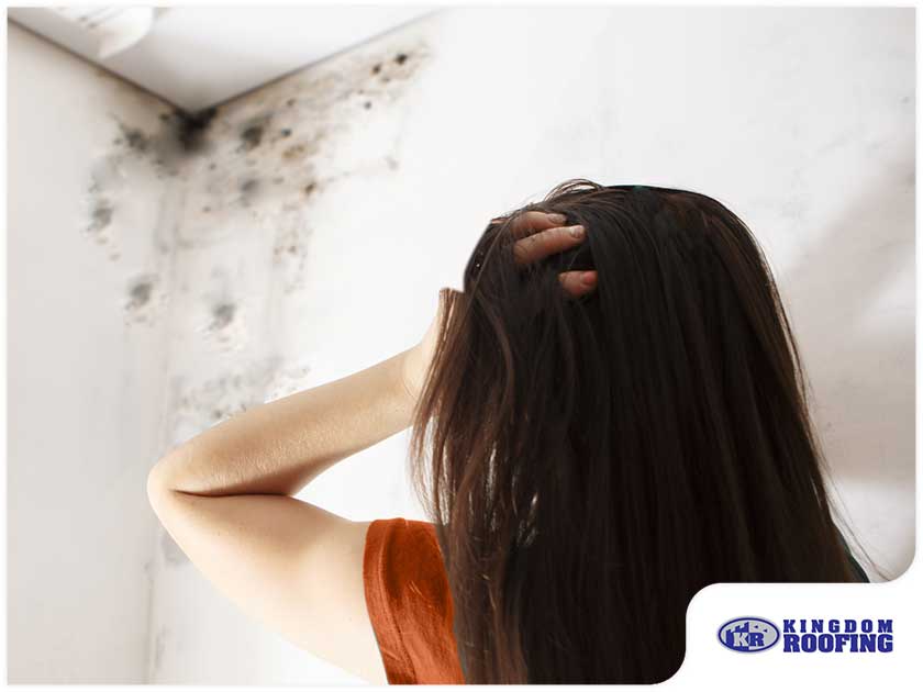 5232 1624453153 Dark Patches Of Mold On The Ceiling Which All Need To Be Inspected By A Roofer